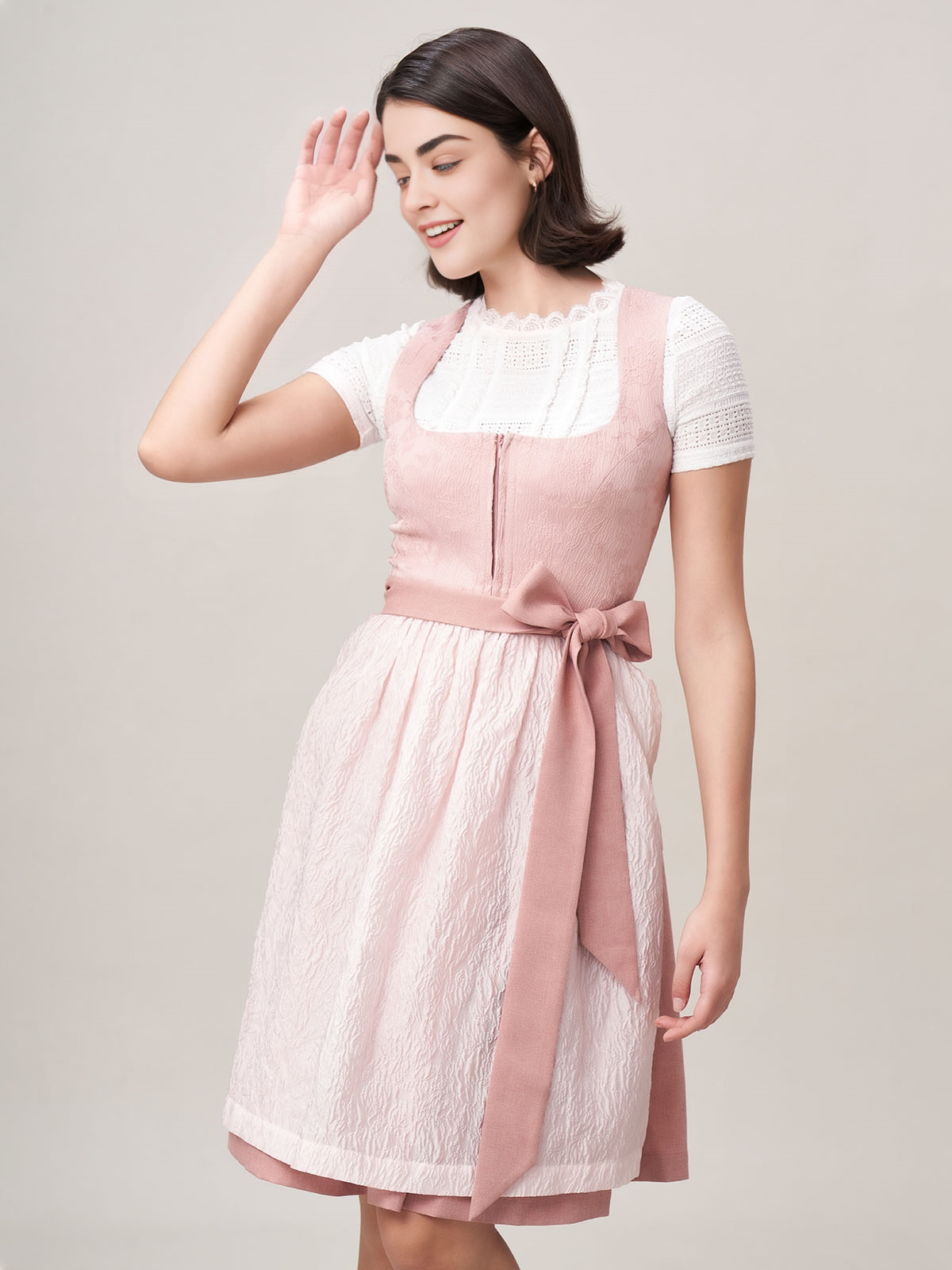 Dirndl Schwarz Pink